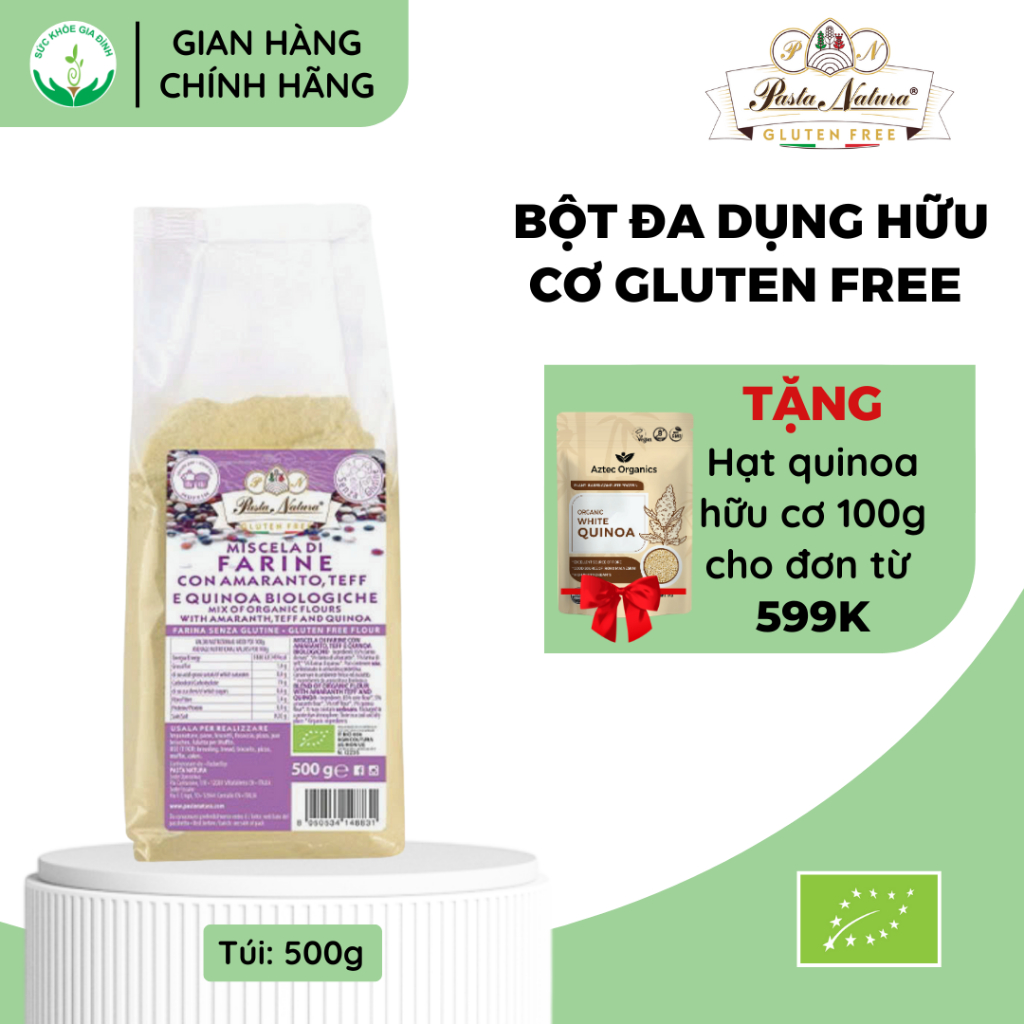 Bột Đa Dụng Hữu Cơ Gluten Free Pasta Natura 500gr