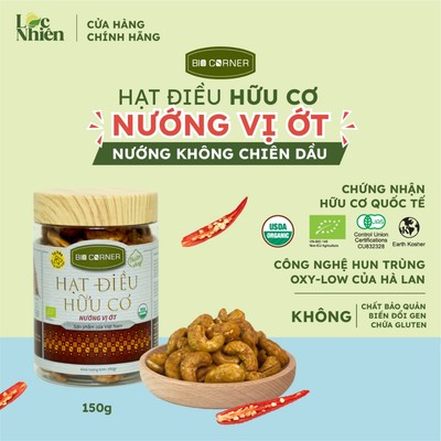 Bơ Hạt Điều Vị Ớt - Bio Corner (220g)