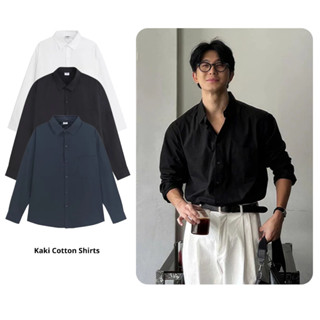  Áo Sơ Mi Nam Dài Tay Chất Kaki Cotton Mềm Mại Mát Mẻ Có Túi Áo Ngực Dễ Dàng Phối Đồ HALLEY A24 