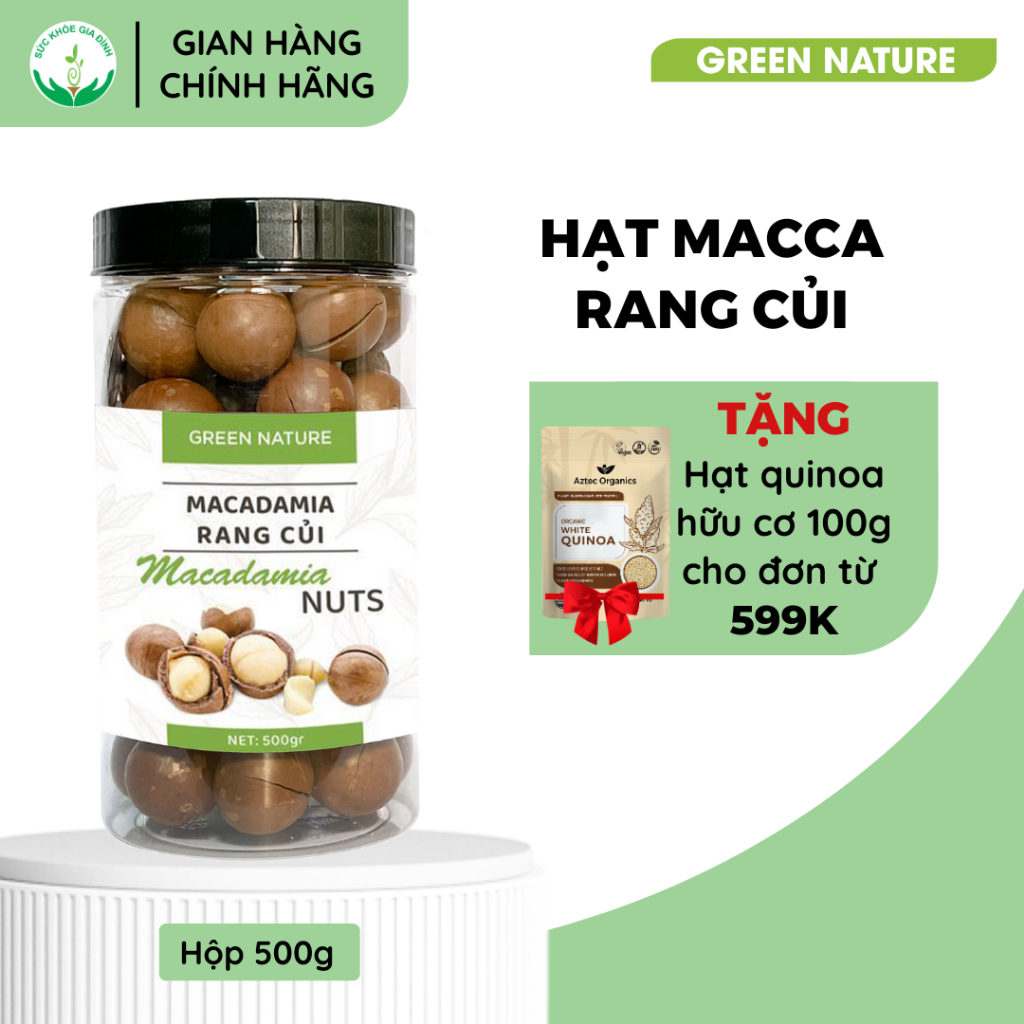 [Date 9.2025] Hạt  Macca  Rang  Củi  Nứt Vỏ 500gr