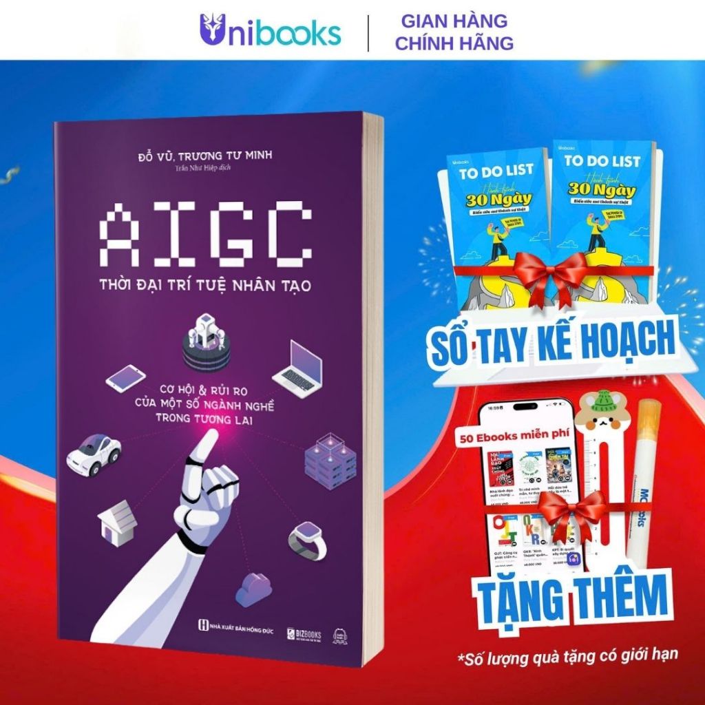 Sách - AIGC Thời đại trí tuệ nhân tạo: Cơ hội và rủi ro của một số ngành nghề trong tương lai