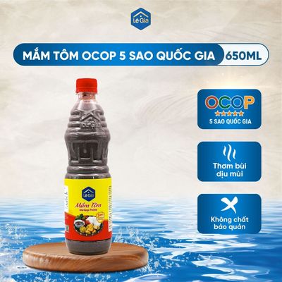 [OCOP 5 sao Quốc Gia] Mắm tôm Lê Gia Thanh Hóa - chai nhựa pet 650ml