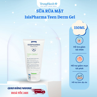 [Chính hãng] Gel Rửa Mặt Hỗ Trợ Giảm Nhờn Trên Da Và Ngăn Ngừa Mụn Trứng Cá Isis Pharma Teen Derm Gel (150ml)