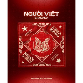 Khăn Bandana Lụa Vân Gỗ "Người Việt"