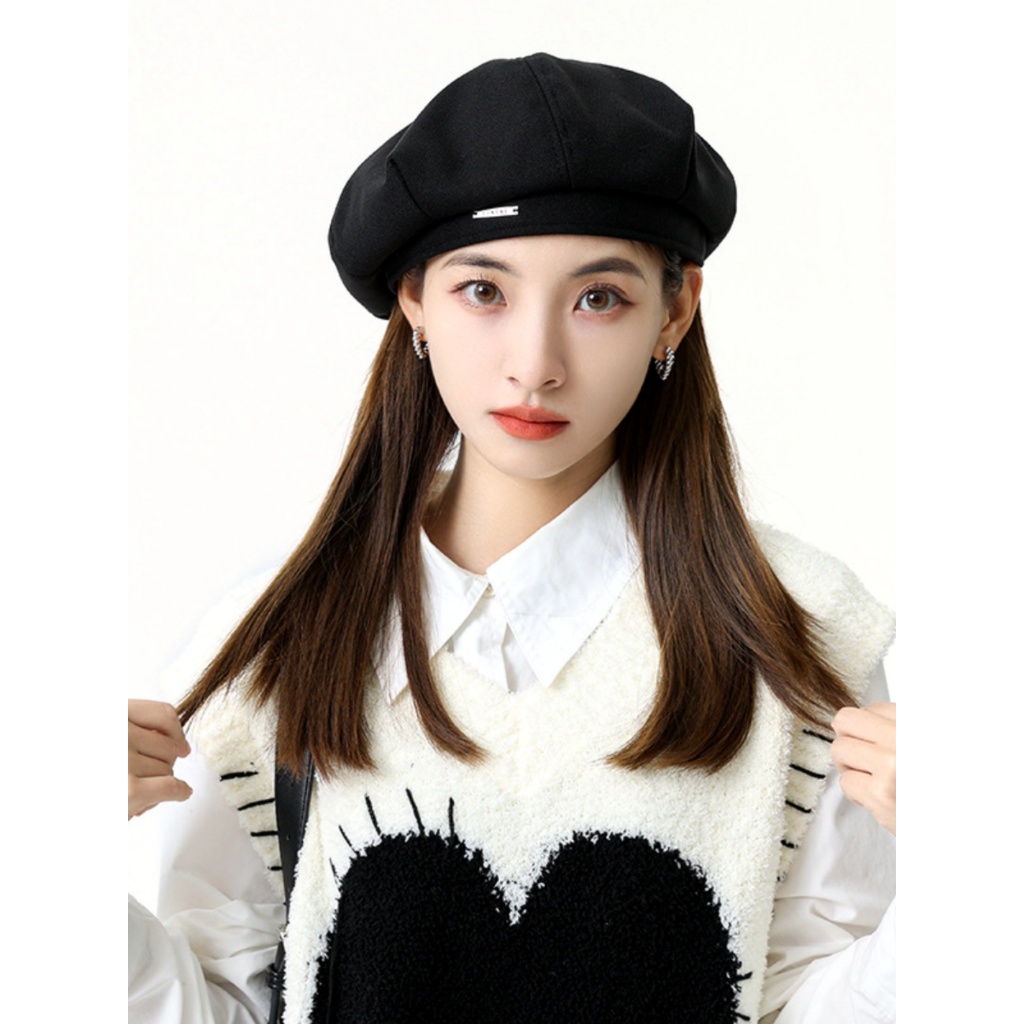Mũ Nồi Vải Dạ KAHAT, Mũ Beret Nữ Thời Trang Hàn Quốc Cho Mùa Thu Đông Giúp Khuôn Mặt Nhỏ Gọn | BigBuy360 - bigbuy360.vn