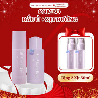 [Tặng 2 Xịt 50ml] Combo Xịt Dưỡng Biotin & Dầu Ủ Oil Treatment All About Hair Giúp Giảm Rụng, Kích Thích Mọc Tóc