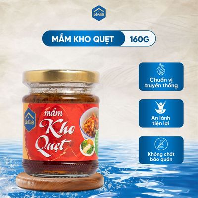 Mắm kho quẹt Lê Gia hũ thủy tinh 160g