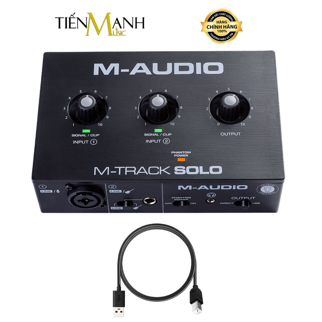 [Chính Hãng] Soundcard M-Audio M-Track Solo - Bộ Thu Âm Thanh, Livestream MAudio MTrack Audio Sound 