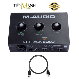   Chính Hãng  Soundcard M-Audio M-Track Solo - Bộ Thu Âm Thanh Livestream MAudio MTrack Audio Sound Card 