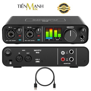   Chính Hãng  Soundcard MoTu M2 - Sound Card Bộ Thu Âm Thanh & Livestream USB-C Audio Interface M-2 