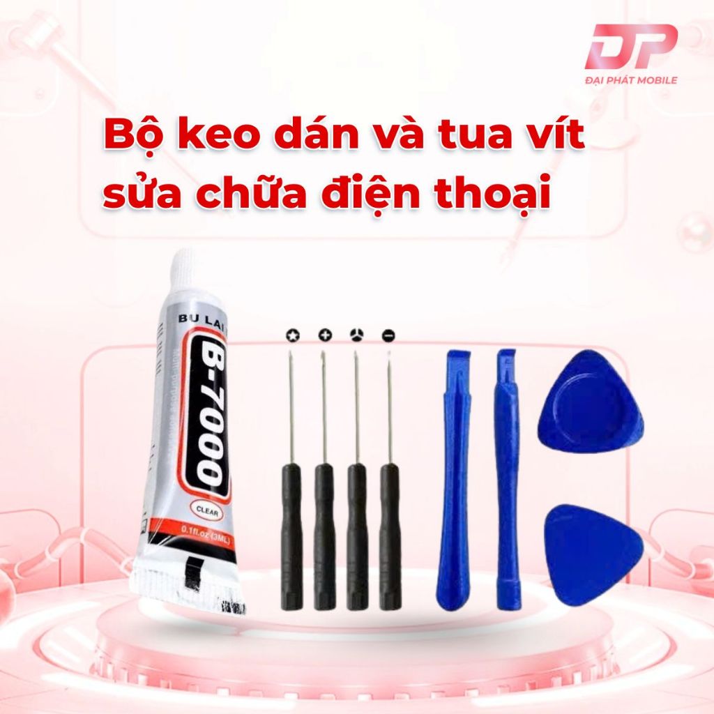 Bộ keo dán và tua vít sửa chữa điện thoại phụ kiện tiện lợi dễ sử dụng, nhỏ gọn, tiện mang theo