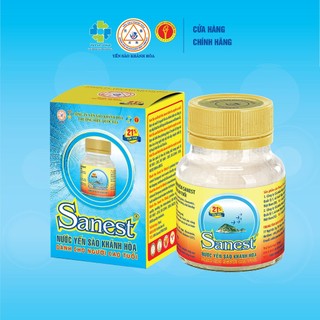  Nước yến sào Khánh Hòa Sanest Dành cho người cao tuổi 21% Yến sào lọ 70ml - CÓ ĐƯỜNG KHÔNG ĐƯỜNG 