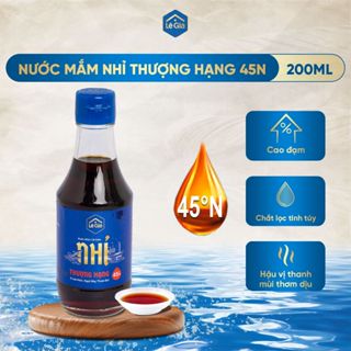 Nước mắm cá cơm Nhỉ thượng hạng 45 đạm Lê Gia - chai 200ml