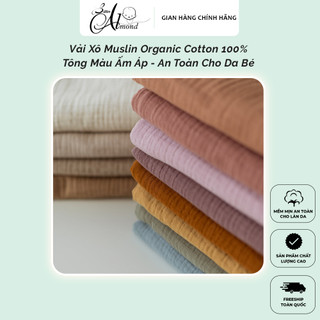 Vải Xô Muslin 2 lớp Cotton Loại 1 Màu Sáng Pastel – Chất Vải May Khăn, Quần Áo, Drap Cho Bé & Gia Đình