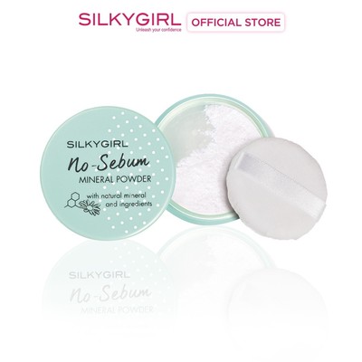 [KOL] Phấn Phủ Khoáng Kiềm Dầu Không Bóng Nhờn Silkygirl No-Sebum Mineral Powder 5g