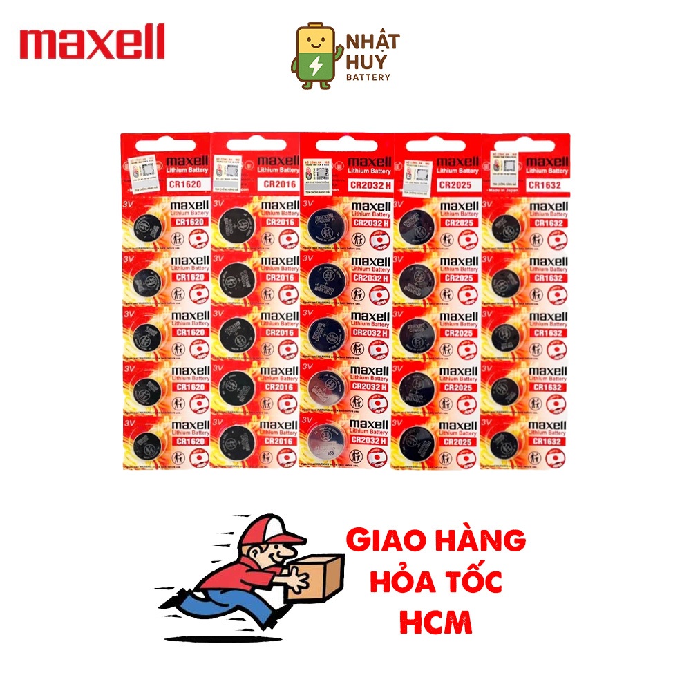Pin Cmos Cúc Áo MAXELL CR2032/2025/2016/1632/1616/1620/1220/1216/2450 Lithium 3V - Hàng Chính Hãng