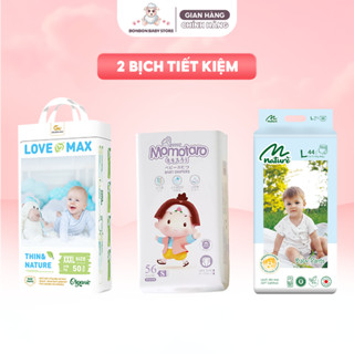 [2 BỊCH] Tã Bỉm Momotaro, Momo Nature, Love Max Cho Bé Yêu