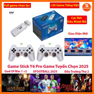  Game Stick 3D Y6 PRO 128GB Cài Sẵn 11000 Game ,psp,ps1,4nút,game thùng Cấu Hình Siêu Khủng  Kèm 2 Tay Cầm Xịn hạnh limo 