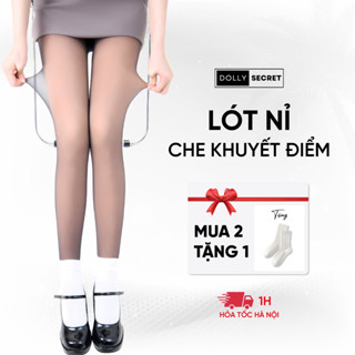 Quần Tất Da Chân 100D 2 Lớp Che Khuyết Điểm Mùa Đông DOLLY SECRET Giữ Ấm Siêu Dai T40