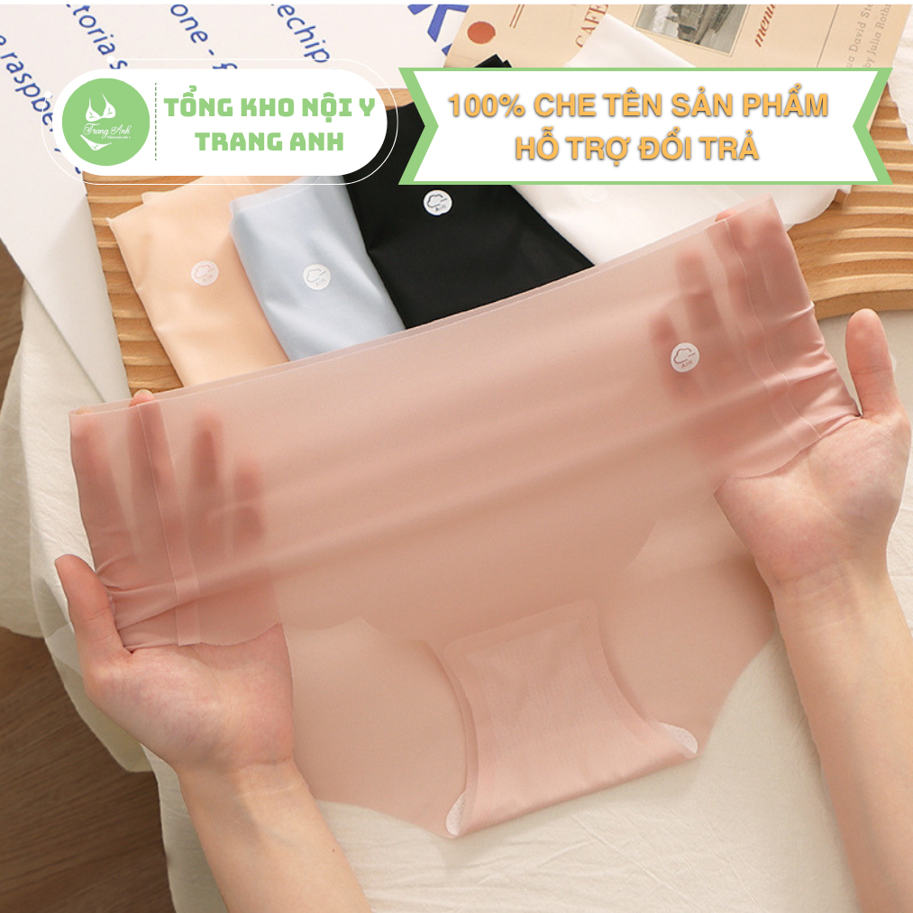  Combo 10 Quần Lót Nữ Su Thạch Mềm mịn như mây Siêu Mỏng Tàng Hình Không Lộ Viền Co Giãn Thoải Mái 