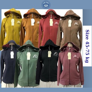  Áo Khoác Chống Nắng Có Nón Chất Thun Cotton Da Cá Mềm Mịn Mát Co Giãn Nón Tách Rời Bigsize đến 75kg Thời Trang KingJean 