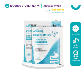 Men vi sinh cho chó mèo Borammy với Probiotic hỗ trợ tiêu hoá ngừa nôn mửa tiêu chảy BM15 (5gr)