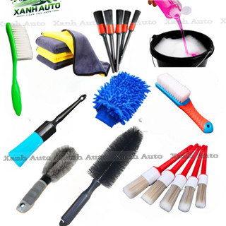 Dụng Cụ Rửa Xe Ô Tô Xe Máy – Chổi Cọ, Khăn Lau, Găng Tay, Cọ Detailing, Bàn Chải Vệ Sinh Xe Chuyên Dụng