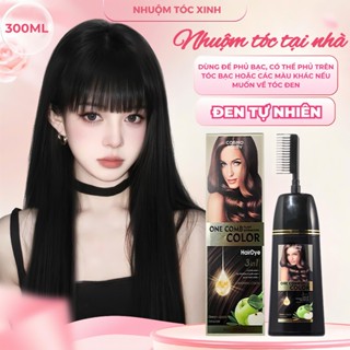 Thuốc Nhuộm Tóc Màu ĐEN . Thuốc Nhuộm Tóc Thảo Dược Tại Nhà không cần tẩy NHUỘM TÓC XINH