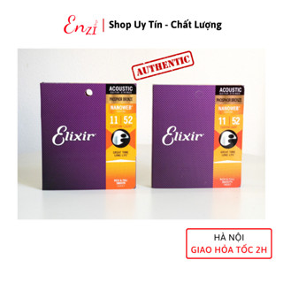 Dây đàn guitar acoustic elixir 16027 Phosphor Bronze Nanoweb cỡ 11 dây đàn Elixir 16052 và 16002 chính hãng