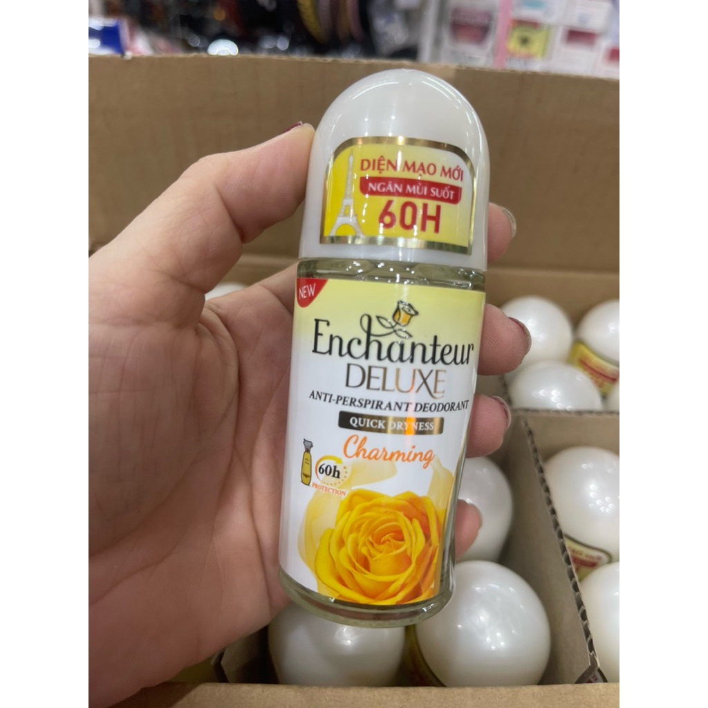 Mẫu mới lăn khử mùi Enchanter hương nước hoa ngăn mùi suốt 60h-50ml .