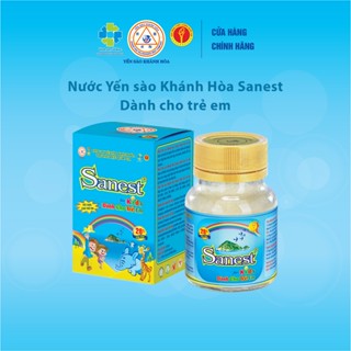  SANEST TRẺ EM - 26% YẾN SÀO - Nước Yến sào Khánh Hòa Sanest dành cho trẻ em lọ 62ml. 