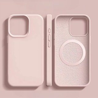  Ốp Lưng iPhone Chống Bẩn Lót Nhung Từ Tính Màu Pastel Chống Sốc Bảo Vệ Camera - iP X XS XR 11 12 13 14 15 16 Pro Max 