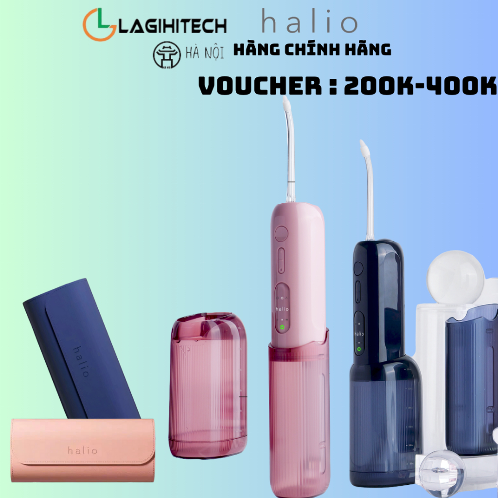  Máy Tăm Nước 2 Bình Thay Thế Halio UltraClean Express Hydro Floss Phiên Bản Nâng Cấp - Hàng Chính Hãng 
