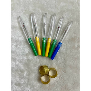 Dụng cụ thêu tranh Nhẫn thêu và cây gỡ chỉ (thêu chữ thập)