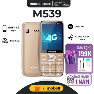 Điện Thoại 4G Mobell M539 Pin Khủng, Bàn Phím To, Siêu Bền, 2 SIM Cho Người Lớn Tuổi