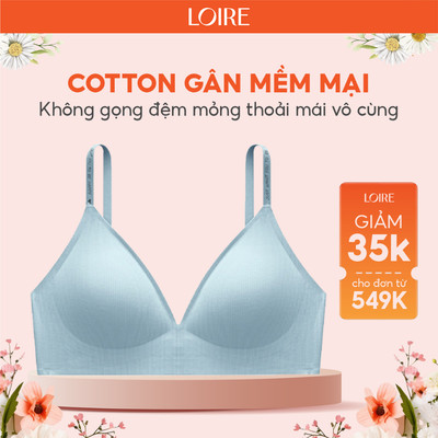 Áo Lót Không Gọng Đệm Mỏng Cotton Gân Loirechic BRTS172