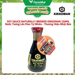  Xì Dầu Kikkoman Soy Sauce 150ml – Nước tương chuẩn Nhật Bản Không GMO Hương Vị Tự Nhiên 