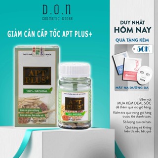 Trà Giảm cân Apt Plus mẫu mới 2025 Thảo mộc giảm cân nhanh cấp tốc giảm mỡ bụng detox hộp 15 viên