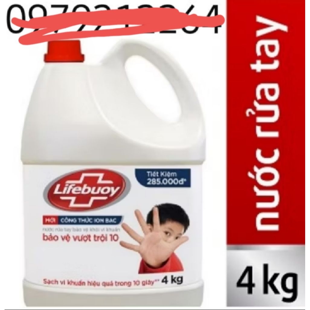 Nước rửa tay Lifebuoy bảo vệ vượt trội can 4kg