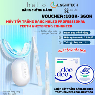 Máy Tẩy Trắng Răng Halio Professional Teeth Whitening Enhancer (Kèm 2 Bút Hỗ Trợ Làm Trắng) - Hàng Chính Hãng