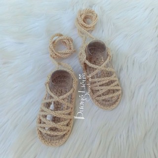 Dép len Sandal cột dây dễ thương cho bé - Dương liễu handmade