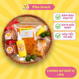  Combo Bánh Tráng Bơ PIKASNACK siêu to khổng lồ ăn cực đã - Ăn Vặt Hà Nội - COMBOBTBONGUVI 