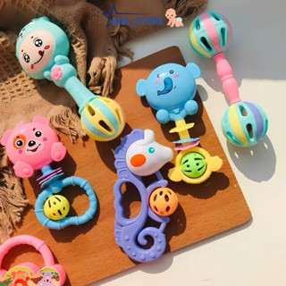 Sét 7 món xúc xắc lục lạc có âm thanh cho bé nhựa ABS an toàn cho bé sơ sinh đồ chơi cho bé sơ sinh