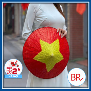 [30/4-2/9] Nón Lá Cờ Đỏ Sao Vàng 40cm Tặng Kèm Quai Đeo Chào Mừng 2/9 – Nón Lá Cờ Việt Nam Thể Hiện Lòng Yêu Nước 02741