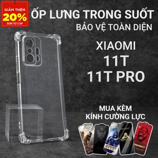  Ốp lưng Xiaomi 11T 11T Pro 5G Cowcase trơn trong suốt | Ốp điện thoại Xiaomi dẻo bảo vệ camera đt toàn diện 