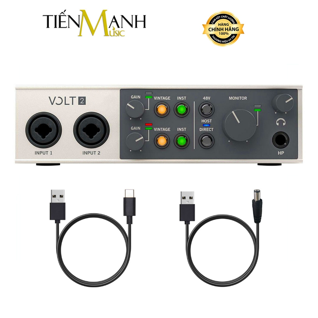[Chính Hãng] Sound Card Thu Âm Thanh Universal Audio UA Volt2 - USB Audio SoundCard Interface Volt-2