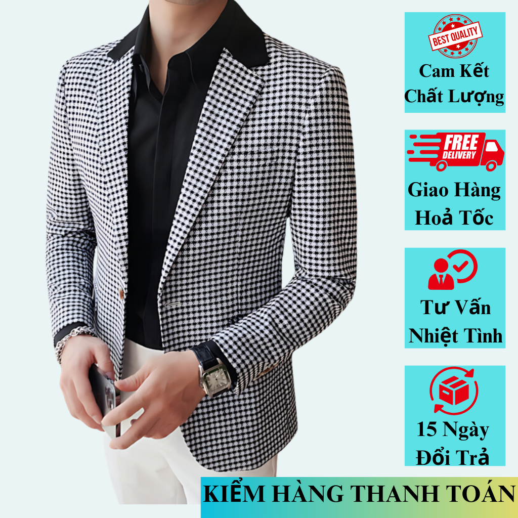 Áo Vest nam chất liệu Polyester 2 lơp dày dặn, độc đáo, lạ mắt ít nhăn mã H68
