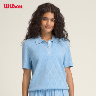 Wilson Women's Addison Knit Polo Áo Polo Thể Thao Nữ WW00513531