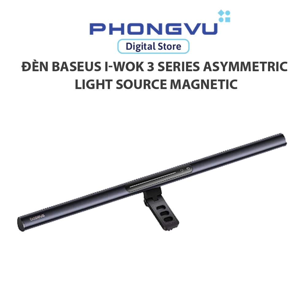 Đèn treo màn hình máy tính Baseus i-wok 3 Series Asymmetric Light Source Magnetic - Màu đen - Bảo hà