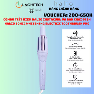  *LAGIHITECH* Máy Uốn Tóc Tự Xoay Ion Âm Halio instaCurl Premium Automatic Hair Style - Hàng Chính Hãng  Bảo Hành 1 Năm 